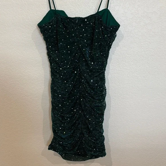 Lulu's Dazzling Green Sequin Mini Dress - Picture 7 of 9